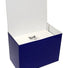 White - Basket Box Bench (With Back) - 8 x 5-1/4 x 13"