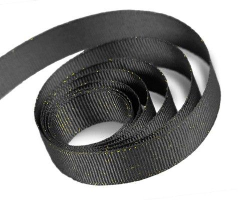 Black - Sparkle Sky Ribbon - 7/8" x 25 Yards