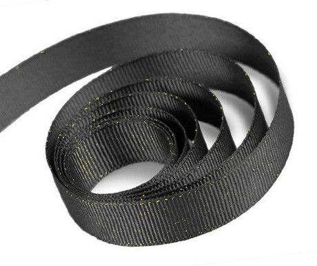 Black - Sparkle Sky Ribbon - 5/8" x 100 Yards