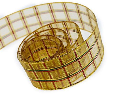 Gold - Crysty Ribbon - 1-1/2" x 25 Yards