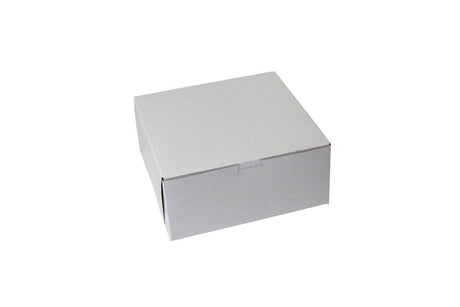 White - 1 Pc. Cake Box - 9 x 9 x 4"