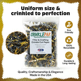 10lb Crinkle Paper Filler 10lb Black and Gold Metallic