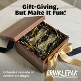 10lb Crinkle Paper Filler 10lb Black and Gold Metallic