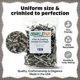 10lb Black Silver Metallic Premium Crinkle Paper