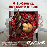CrinklePak 10lb Red Silver Metallic Premium Crinkle Paper Product