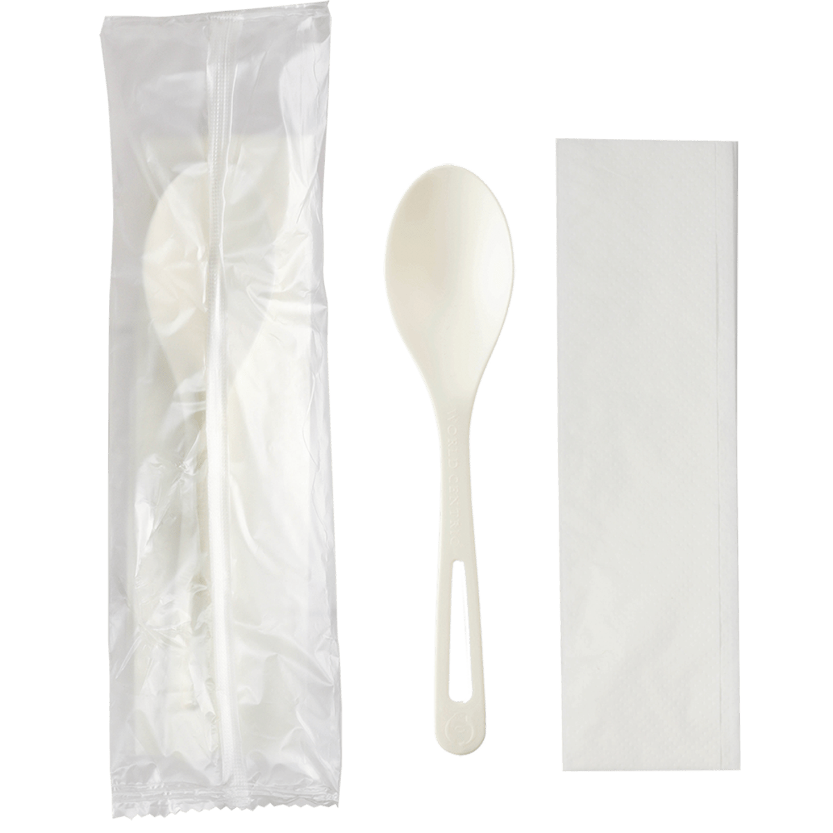 World Centric 6” TPLA Set: (Spoon, Napkin) (QTY:500)