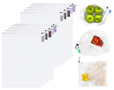purifyou Reusable Mesh Bags - Market Bag for Fresh Produce, Groceries, Storage & Gifts (sold per set)