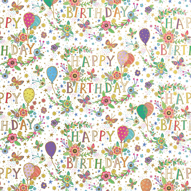 Beautiful Birthday White Gift Wrap - B201.1a.jpg