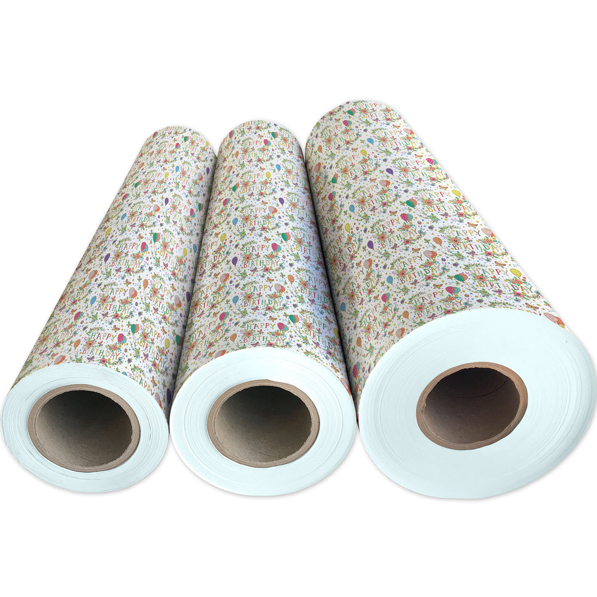 Beautiful Birthday White Gift Wrap - B201.1g.jpg