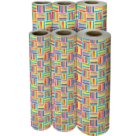 Colorful Lines Gift Wrap - B203.1f.jpg