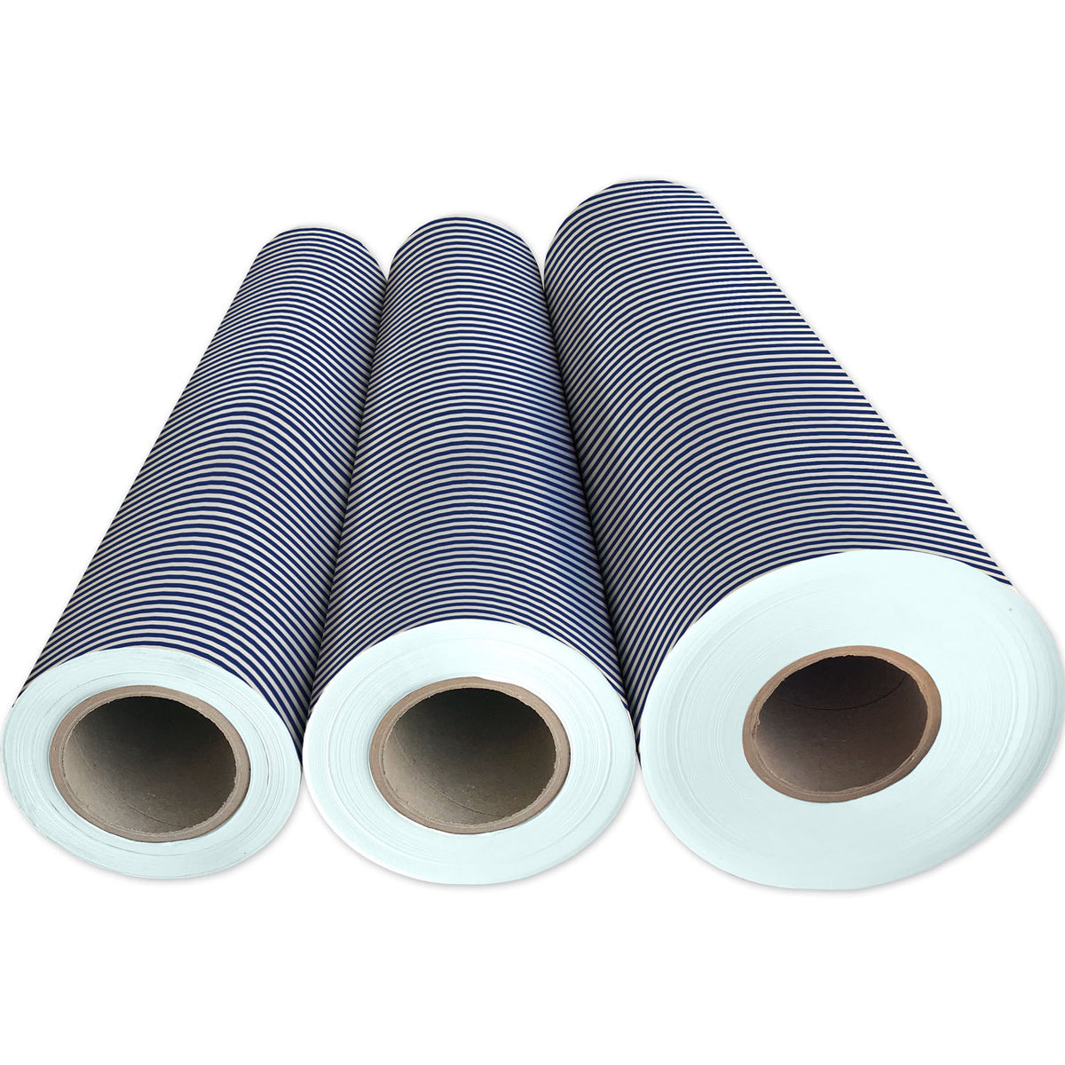 Navy Pearl Stripe Gift Wrap - B206.1g.jpg