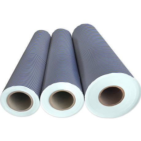 Navy Pearl Stripe Gift Wrap - B206.1g.jpg