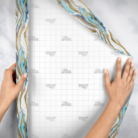 Marbleized Magic - Gift Wrap — additional view e
