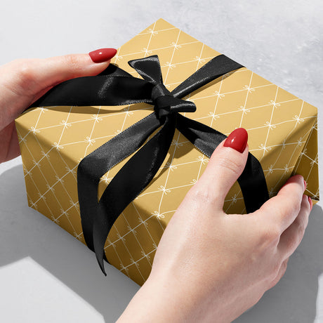 Beautiful Bows Gold Gift Wrap - B227.1b.jpg