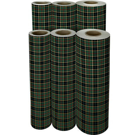 Hunter Navy Plaid Gift Wrap - B228.1f.jpg