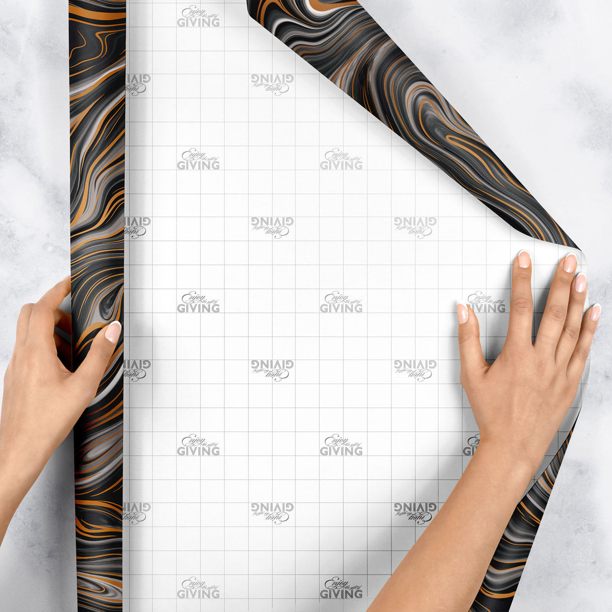Marbleized Black Gift Wrap - B233.1e.jpg