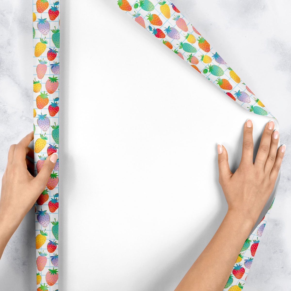 Sweet Strawberries Gift Wrap - B236.1e.jpg