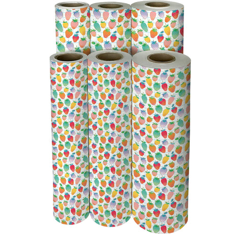 Sweet Strawberries Gift Wrap - B236.1f.jpg