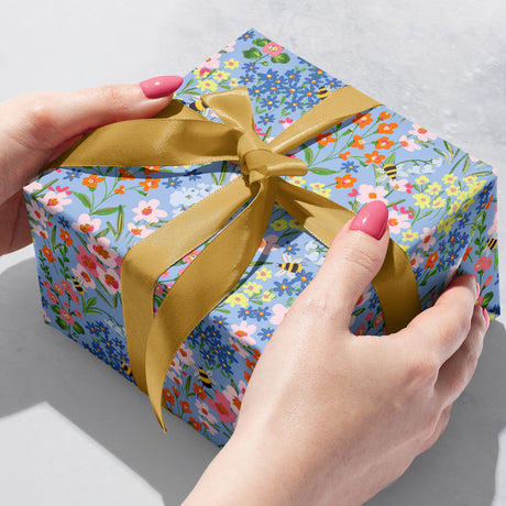 Garden Bees Gift Wrap - B248.1b.jpg