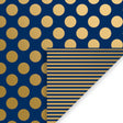 Navy Gold Dot & Stripe Gift Wrap - B2615D.1a.jpg