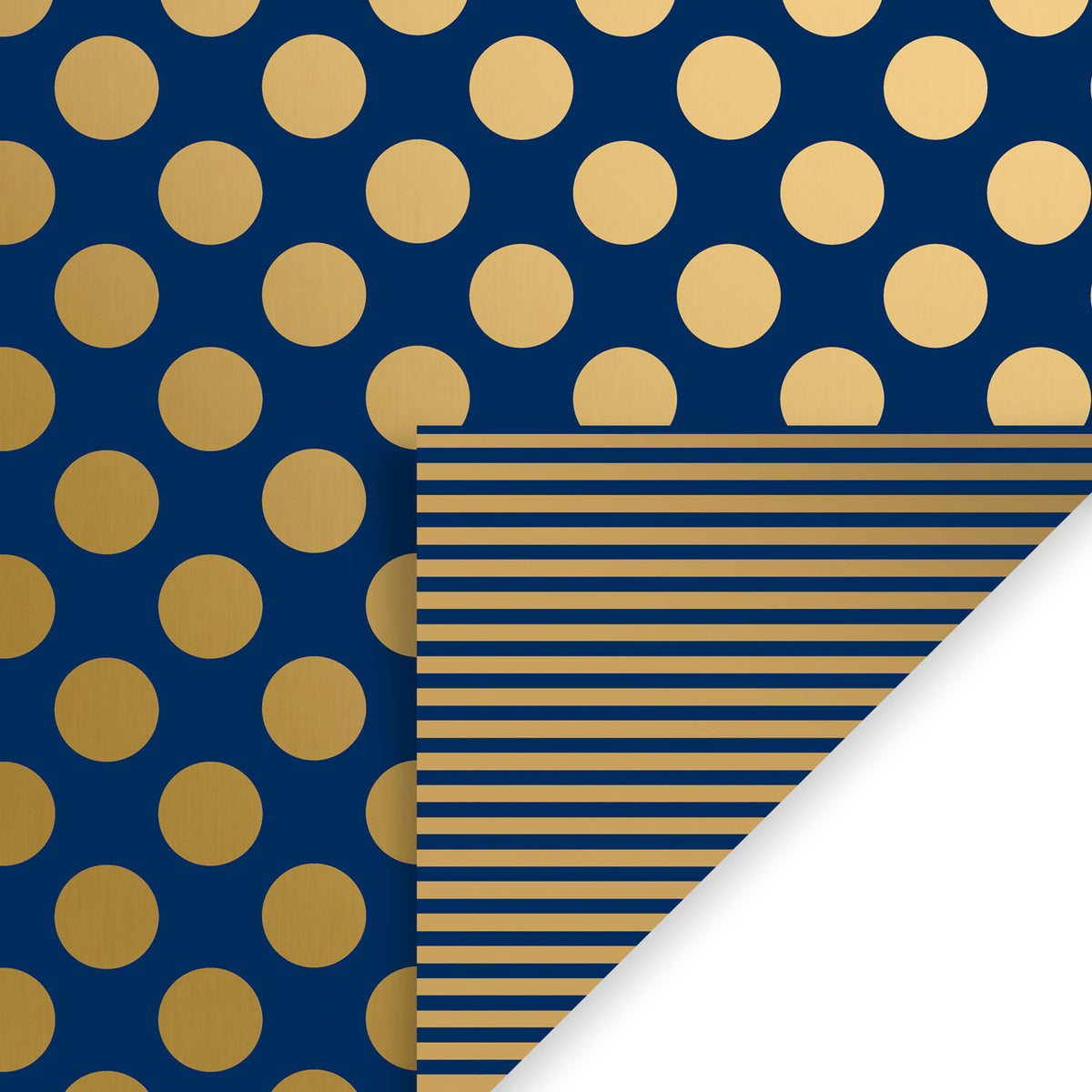 Navy Gold Dot & Stripe Gift Wrap - B2615D.1a.jpg