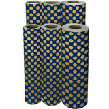 Navy Gold Dot & Stripe Gift Wrap - B2615D.1f.jpg