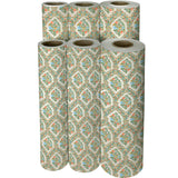 Floral Damask Pearl Gift Wrap - B266.1f.jpg