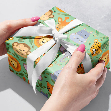 Jungle Animals Wrapping Paper — additional view b