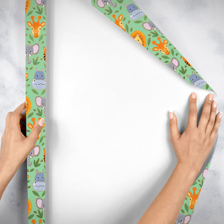 Jungle Animals Wrapping Paper — additional view e