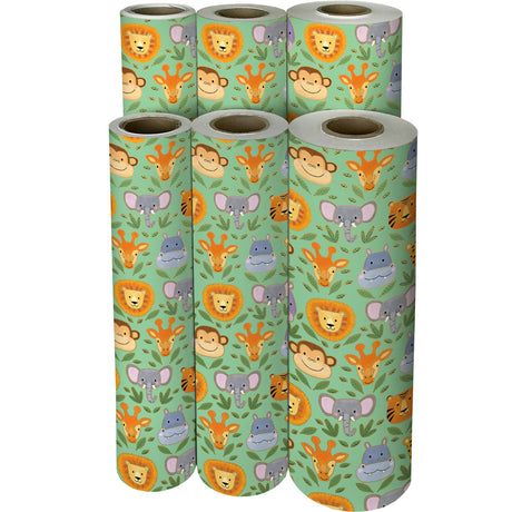 Jungle Animals Wrapping Paper — additional view f