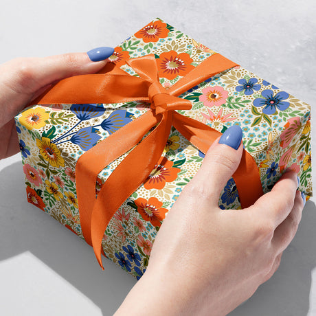 Golden Floral Gift Wrap - B375.1b.jpg