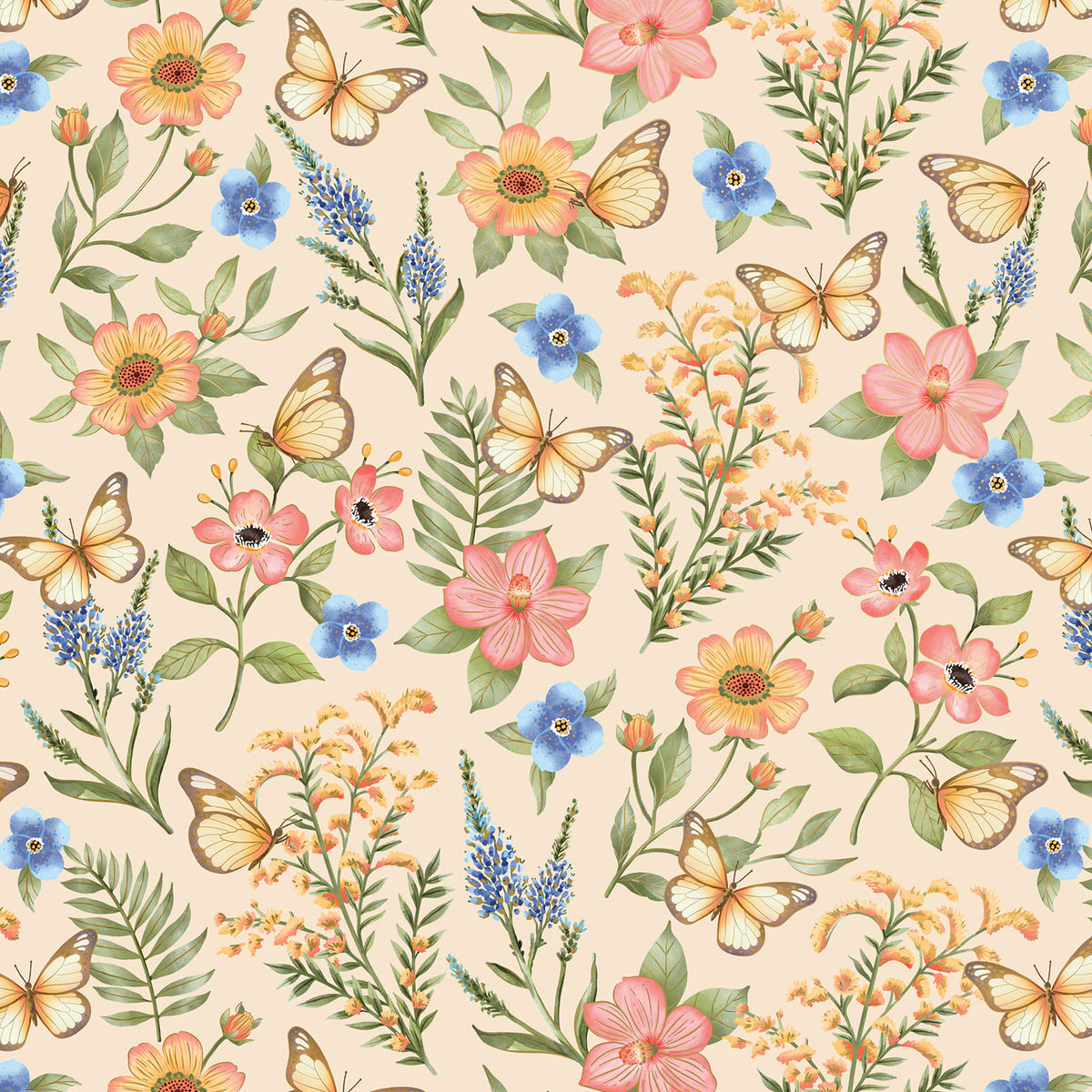 Butterfly Floral Gift Wrap - B414.1a.jpg