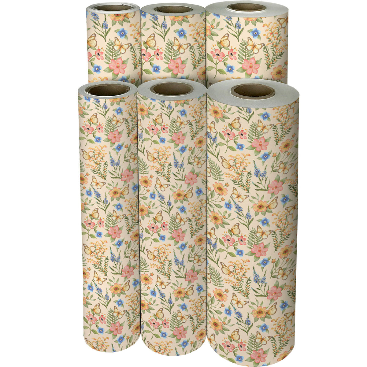 Butterfly Floral Gift Wrap - B414.1f.jpg