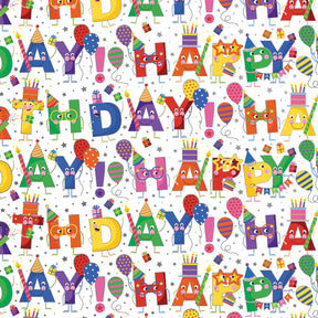 Birthday Characters Gift Wrap - B417.1a.jpg