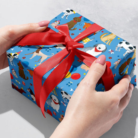 Party Dogs Wrapping Paper — additional view b