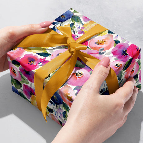 Watercolor Flowers - Gift Wrap — additional view b