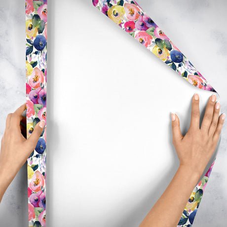 Watercolor Flowers - Gift Wrap — additional view e