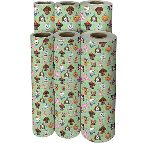 Festive Pups Gift Wrap - B440.1f.jpg