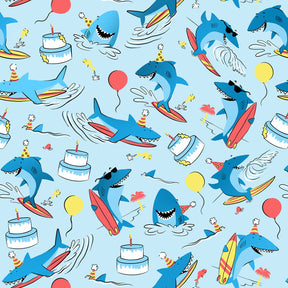 Surfing Sharks Gift Wrap - B448.1a.jpg