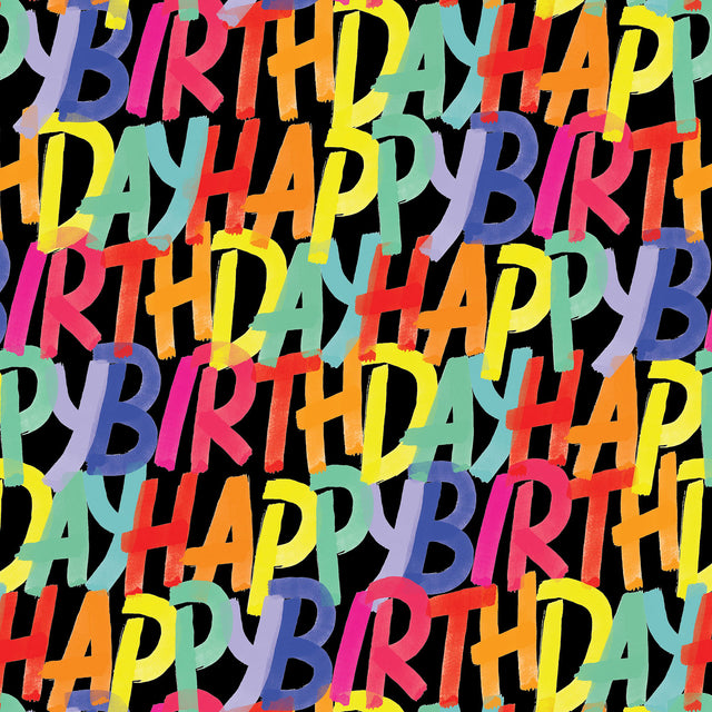 Rainbow Birthday Black Gift Wrap - B457.1a.jpg