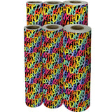 Rainbow Birthday Black Gift Wrap - B457.1f.jpg
