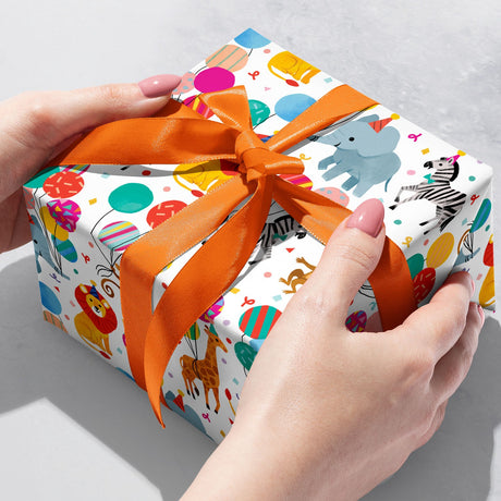 Jungle Birthday Party Gift Wrap - B458.1b.jpg