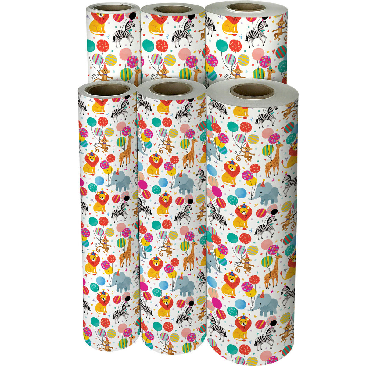 Jungle Birthday Party Gift Wrap - B458.1f.jpg