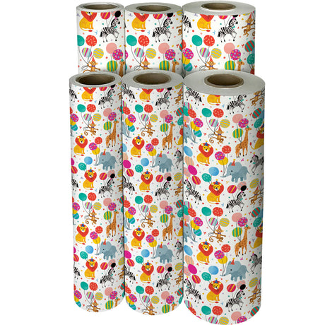 Jungle Birthday Party Gift Wrap - B458.1f.jpg