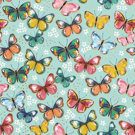 Colorful Butterflies Gift Wrap - B469.1a.jpg