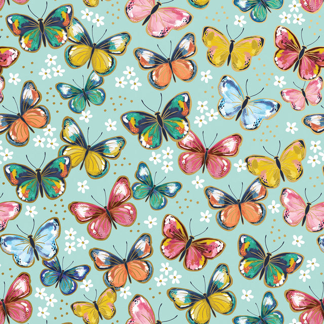 Colorful Butterflies Gift Wrap - B469.1a.jpg