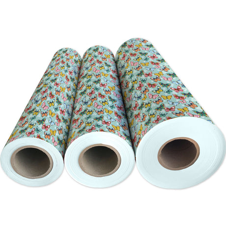 Colorful Butterflies Gift Wrap - B469.1g.jpg