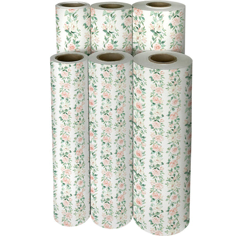 Pink Roses Gift Wrap - B474.1f.jpg
