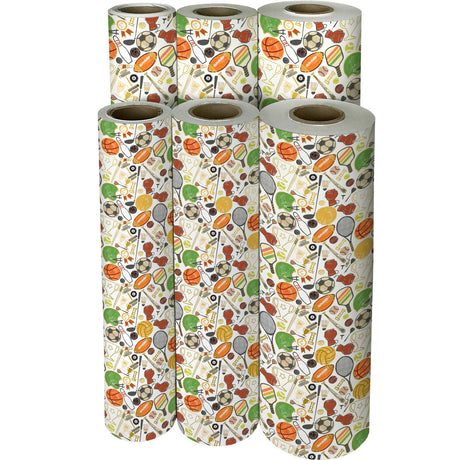 Sports Time Gift Wrap - B482.1f.jpg