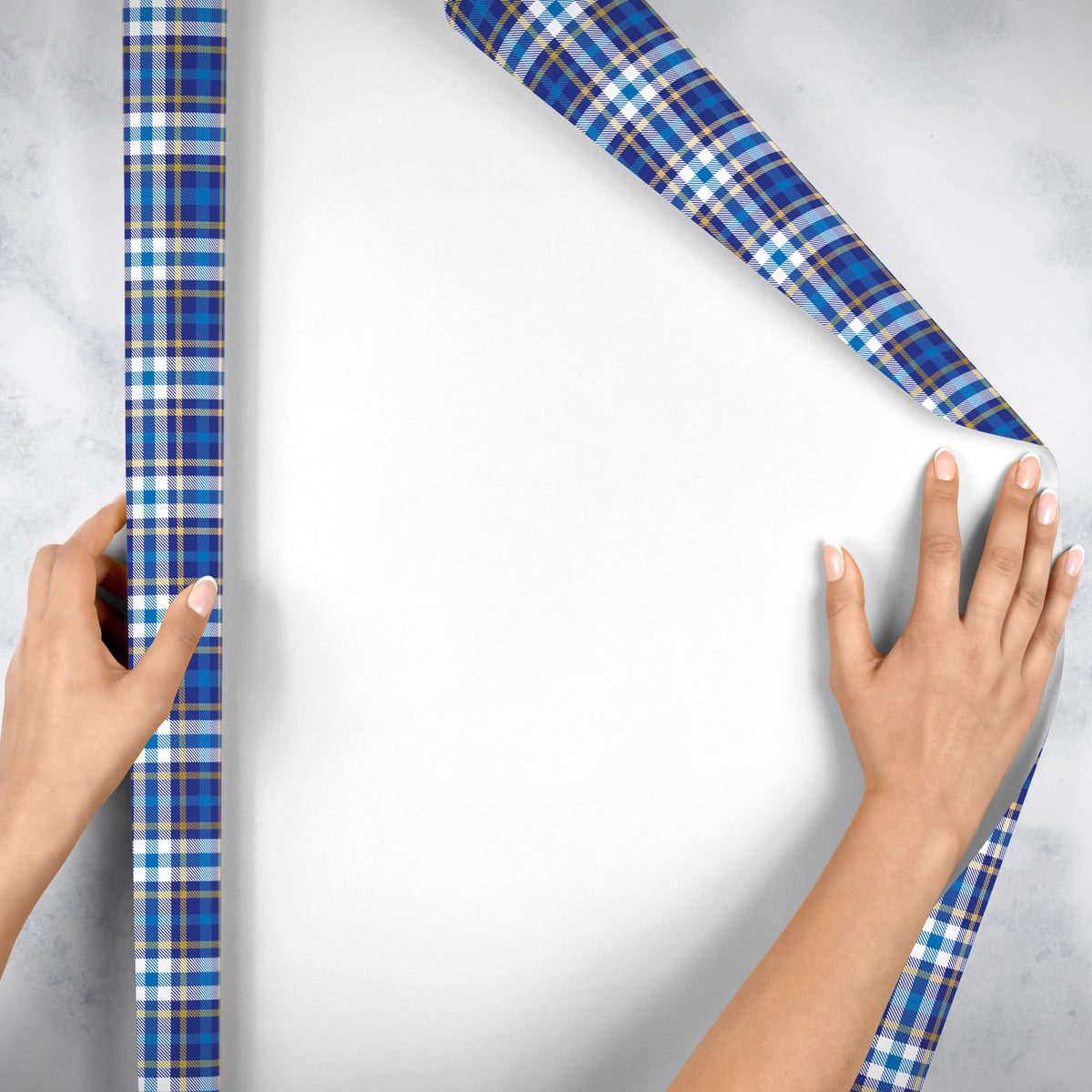 Blue Plaid Gift Wrap - B484.1e.jpg